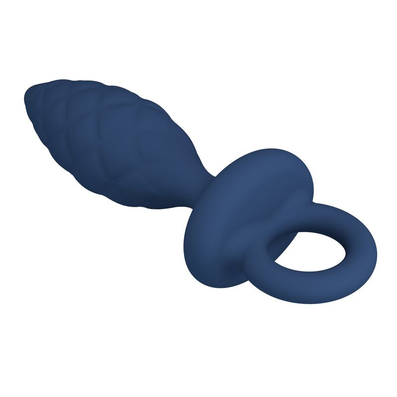 Mr Play-Plug anale Textured con anello Blu Taglia M 5 Mr Play-Plug anale Textured con anello Blu Taglia M · Giocattoli anali (imaginea 5)