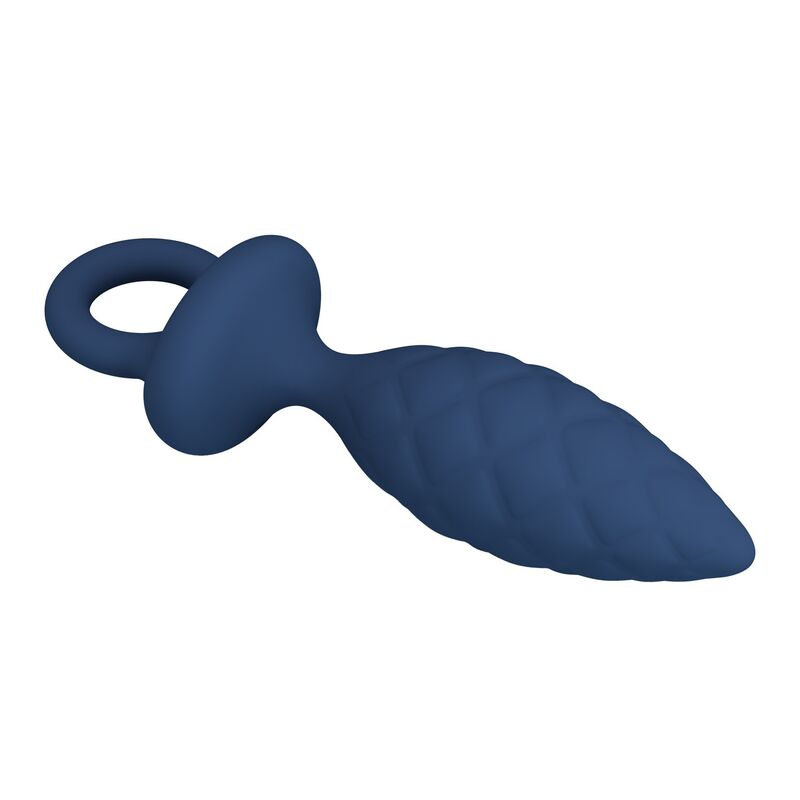 Mr Play-Plug anale Textured con Anello Blu Taglia S · Giocattoli anali (immagine 8)