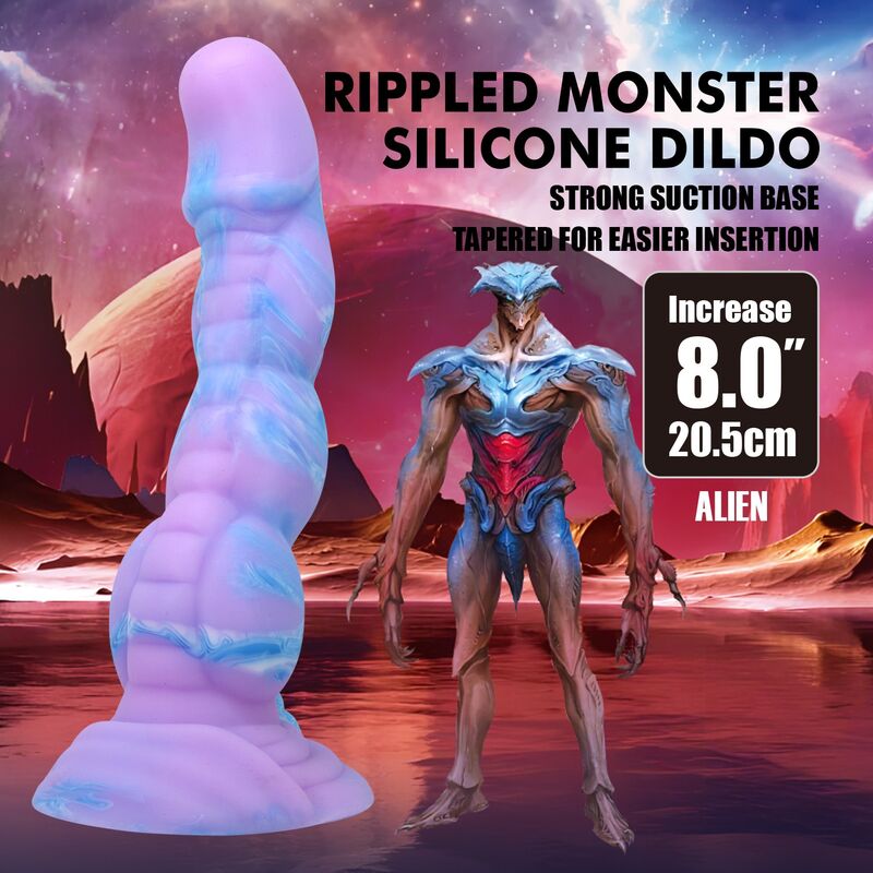 Power Monsters-Alien Dildo Fantasy Silicone 20,5 cm 7 Power Monsters-Alien Dildo Fantasy Silicone 20,5 cm · Dildo & Stimolatori (imaginea 7)