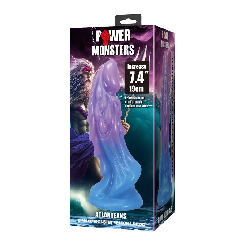 Power Monsters-Atlanteans Dildo con Ventosa 19 cm · Dildo & Stimolatori (immagine 3)