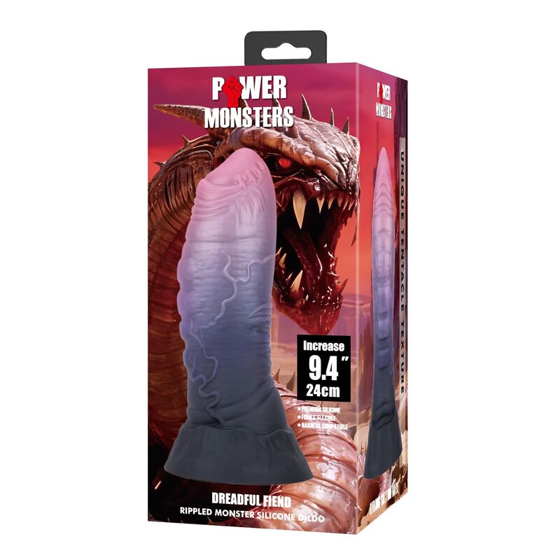 Power Monsters-Dreadful Fiend Dildo Fantasy 24 cm · Dildo & Stimolatori (imaginea 2)