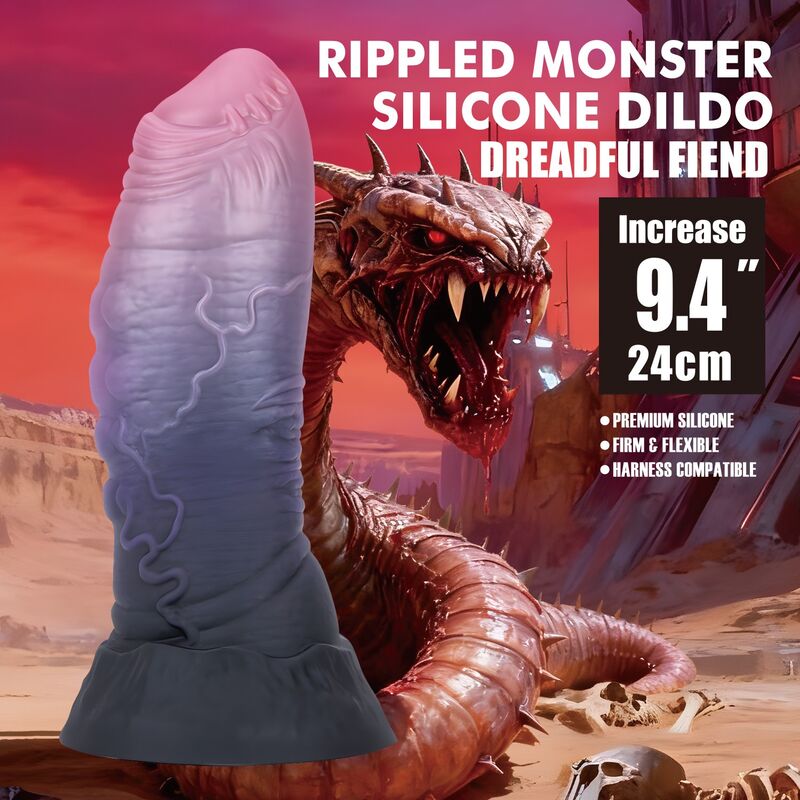 Power Monsters-Dreadful Fiend Dildo Fantasy 24 cm · Dildo & Stimolatori (imaginea 7)