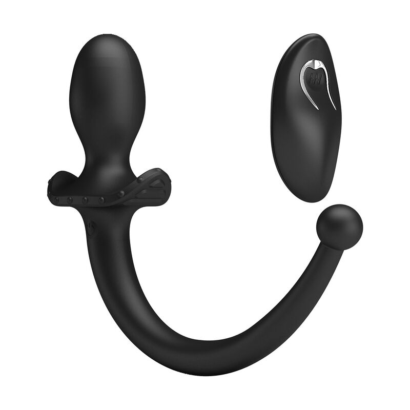 Mr Play-Vibratore anale e perineo con telecomando Nero · Giocattoli anali (immagine 8)