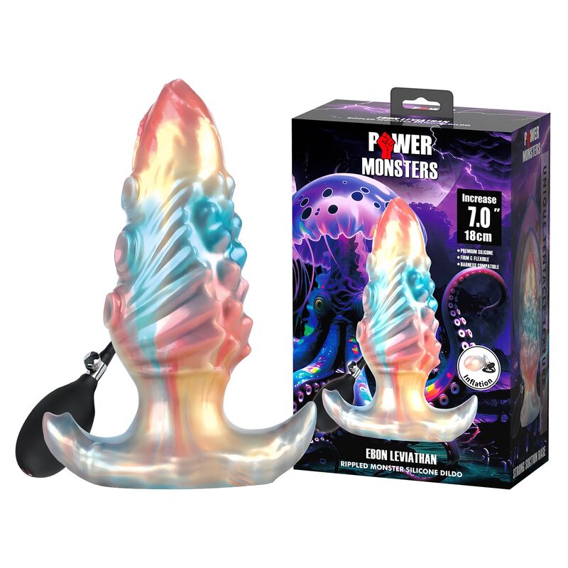 Power Monsters-Ebon Leviathan Plug anale Gonfiabile 18 cm 9 Power Monsters-Ebon Leviathan Plug anale Gonfiabile 18 cm · Giocattoli anali (imaginea 9)