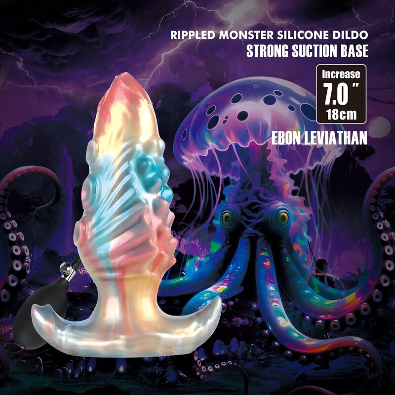 Power Monsters-Ebon Leviathan Plug anale Gonfiabile 18 cm 3 Power Monsters-Ebon Leviathan Plug anale Gonfiabile 18 cm · Giocattoli anali (imaginea 3)