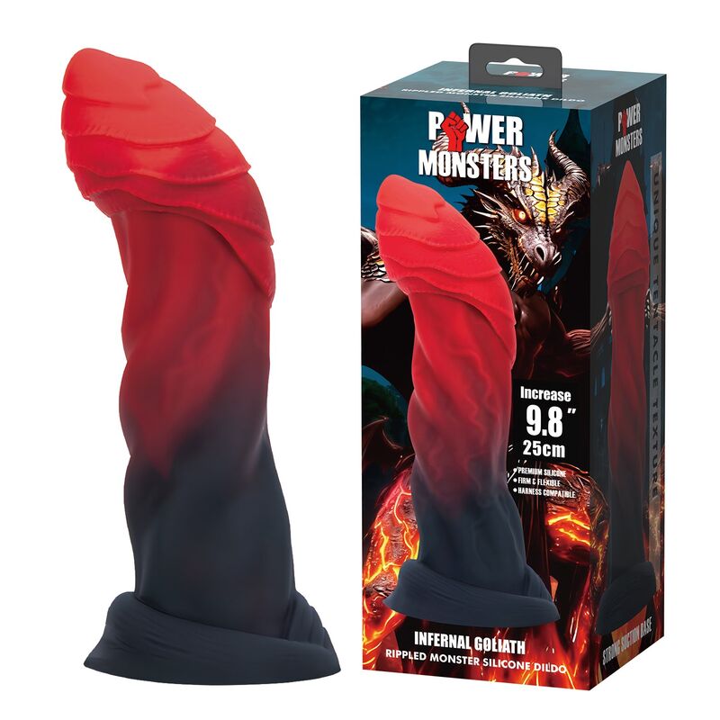 Power Monsters-Infernale Goliath Dildo Fantasy 25 cm 3 Power Monsters-Infernale Goliath Dildo Fantasy 25 cm · Dildo & Stimolatori (imaginea 3)
