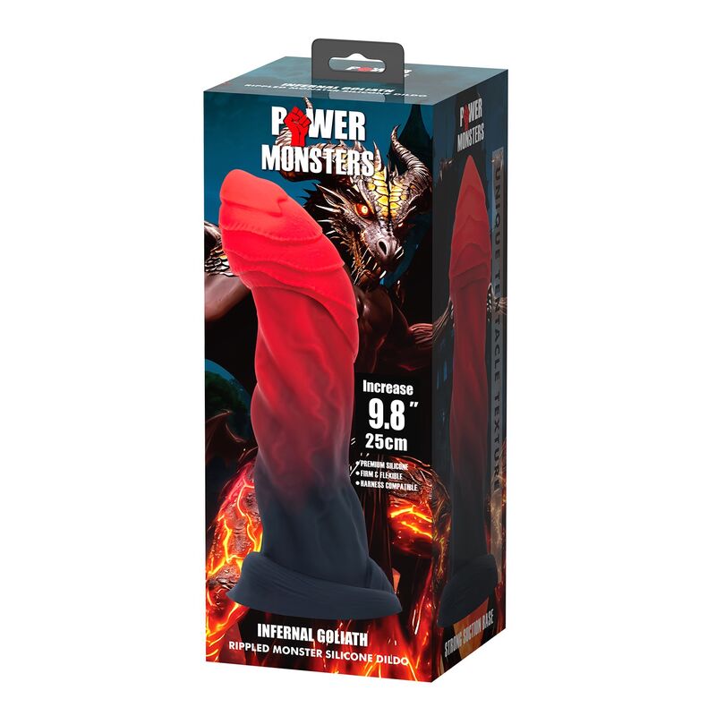 Power Monsters-Infernale Goliath Dildo Fantasy 25 cm 4 Power Monsters-Infernale Goliath Dildo Fantasy 25 cm · Dildo & Stimolatori (imaginea 4)