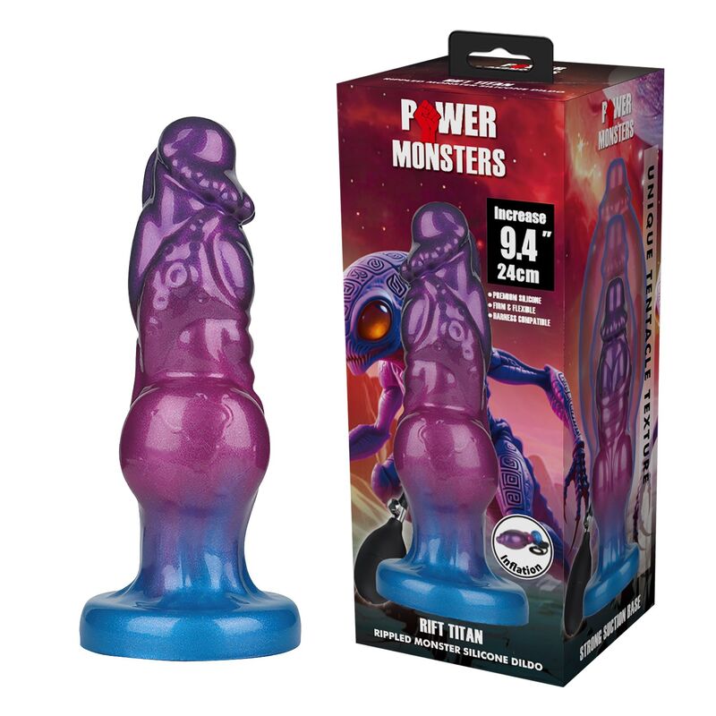 Power Monsters-Rift Titanio Gonfiabile Dildo 24 cm · Dildo & Stimolatori (imaginea 3)