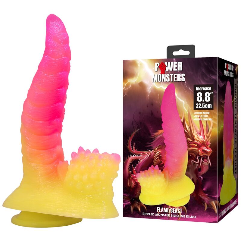 Power Monsters-Ripplied Monster Dildo Fantasy 22,5 cm 3 Power Monsters-Ripplied Monster Dildo Fantasy 22,5 cm · Dildo & Stimolatori (imaginea 3)