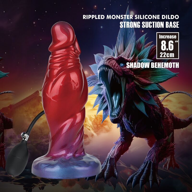 Power Monsters-Shadow Behemoth Gonfiabile Dildo 22 cm · Giocattoli anali (immagine 9)