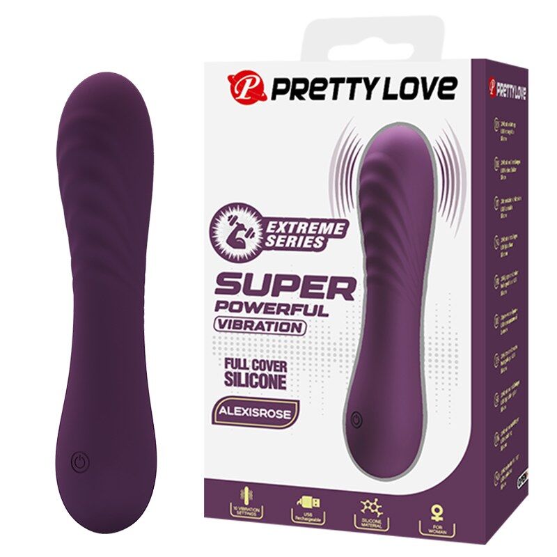 Pretty Love-Alexisrose Vibratore Ricaricabile 10 Funzioni Viola