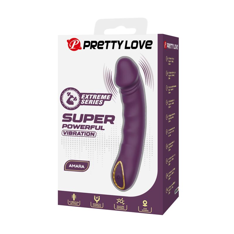 Pretty Love-Amara Vibratore Ricaricabile 10 Funzioni Viola · Vibratori (imaginea 5)