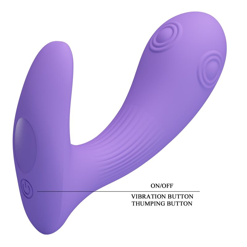Pretty Love-Andromeda Vibratore con Spinta e Vibrazione Viola · Vibratori (immagine 7)