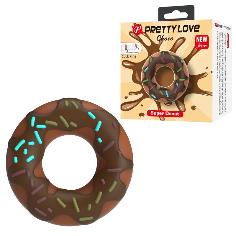 Pretty Love-Super Donut Anello per Pene in Silicone · Anelli & Guaine per pene (imaginea 4)