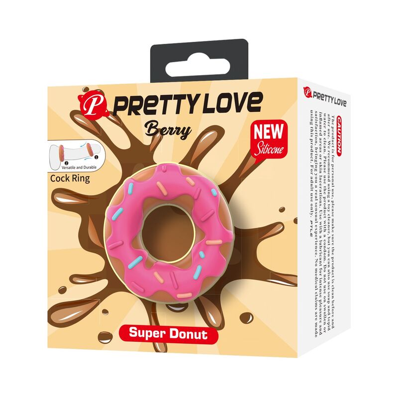 Pretty Love-Super Donut Anello per Pene in Silicone · Anelli & Guaine per pene (imaginea 10)