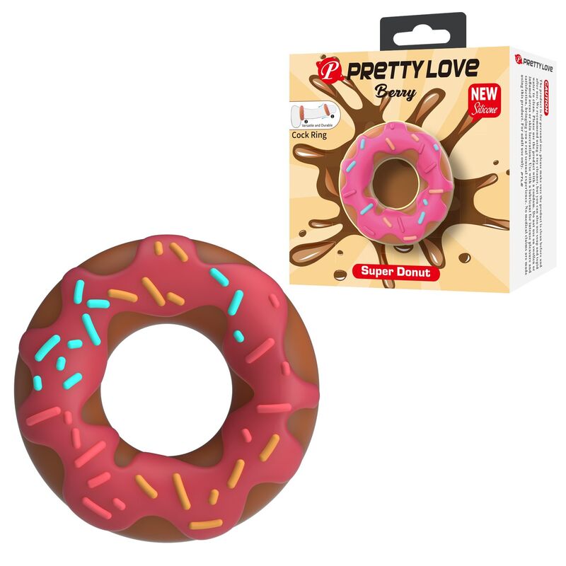 Pretty Love-Super Donut Anello per Pene in Silicone · Anelli & Guaine per pene (imaginea 12)