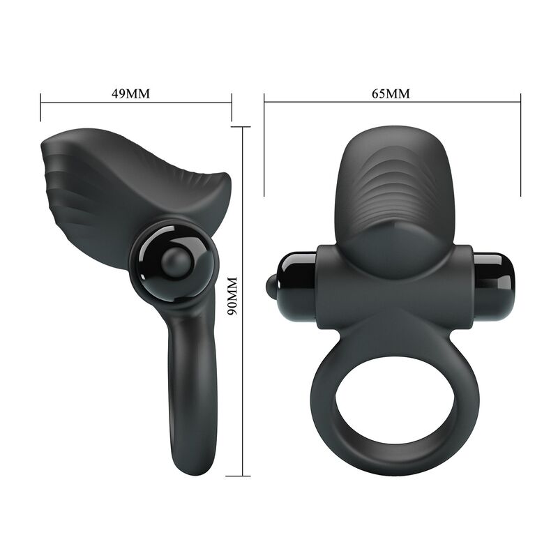 Pretty Love-Adrien Anello Vibratore 10 Funzioni Nero · Anelli & Guaine per pene (imaginea 9)