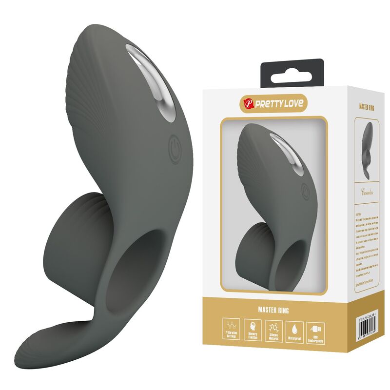 Pretty Love-Anello vibrante ricaricabile a doppia stimolazione · Anelli & Guaine per pene (imaginea 5)