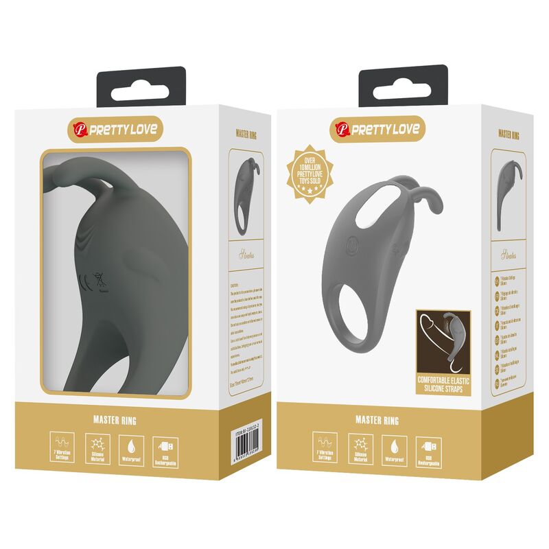 Pretty Love-Anello vibrante ricaricabile con stimolatore coniglio 4 Pretty Love-Anello vibrante ricaricabile con stimolatore coniglio · Anelli & Guaine per pene (imaginea 4)