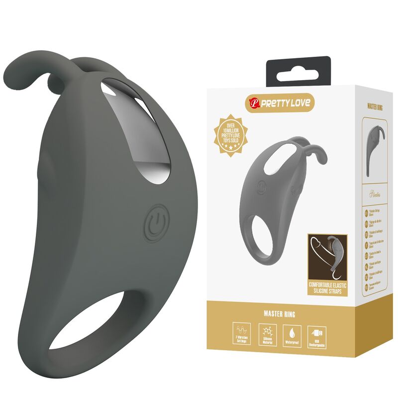 Pretty Love-Anello vibrante ricaricabile con stimolatore coniglio 3 Pretty Love-Anello vibrante ricaricabile con stimolatore coniglio · Anelli & Guaine per pene (imaginea 3)