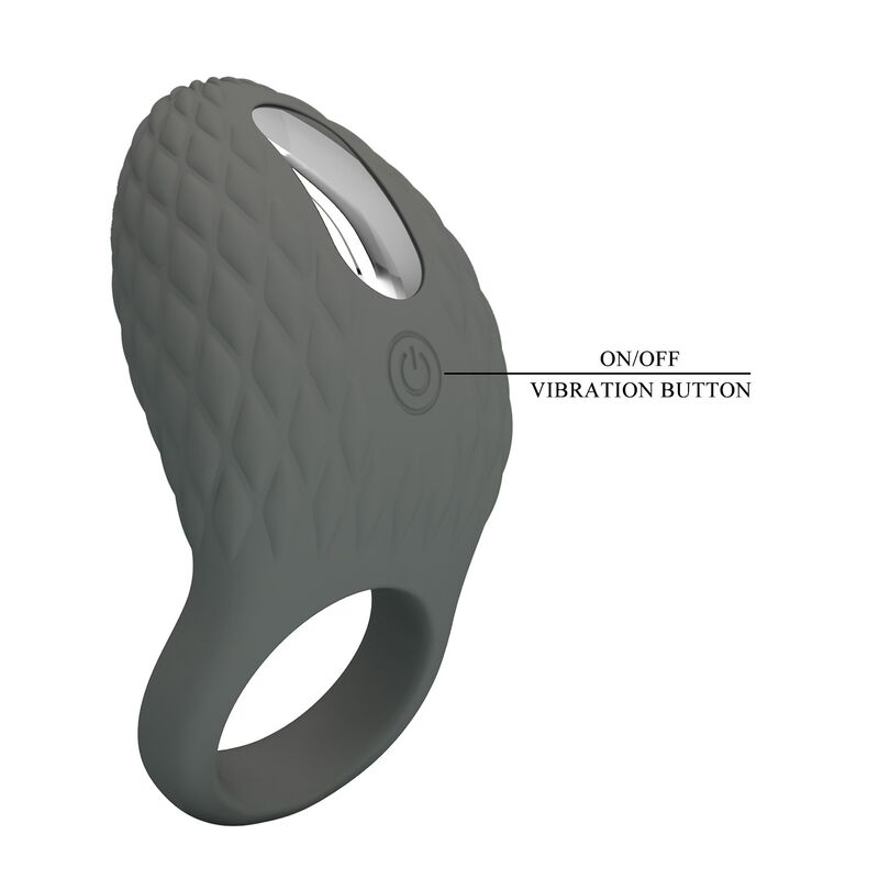 Pretty Love-Anello vibrante ricaricabile Stimolatore strutturato · Anelli & Guaine per pene (imaginea 3)