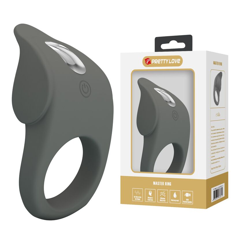 Pretty Love-Anello vibrante ricaricabile in silicone flessibile 2 Pretty Love-Anello vibrante ricaricabile in silicone flessibile · Anelli & Guaine per pene (imaginea 2)