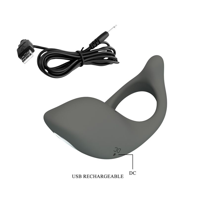 Pretty Love-Anello vibrante ricaricabile in silicone morbido 4 Pretty Love-Anello vibrante ricaricabile in silicone morbido · Anelli & Guaine per pene (imaginea 4)