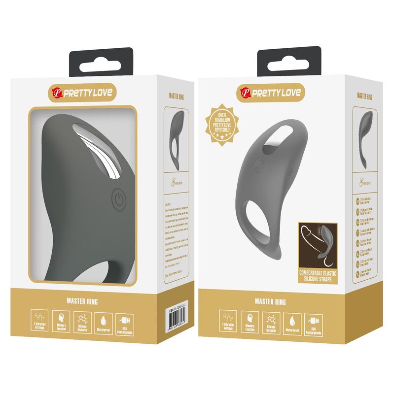 Pretty Love-Anello vibrante ricaricabile in silicone morbido 6 Pretty Love-Anello vibrante ricaricabile in silicone morbido · Anelli & Guaine per pene (imaginea 6)
