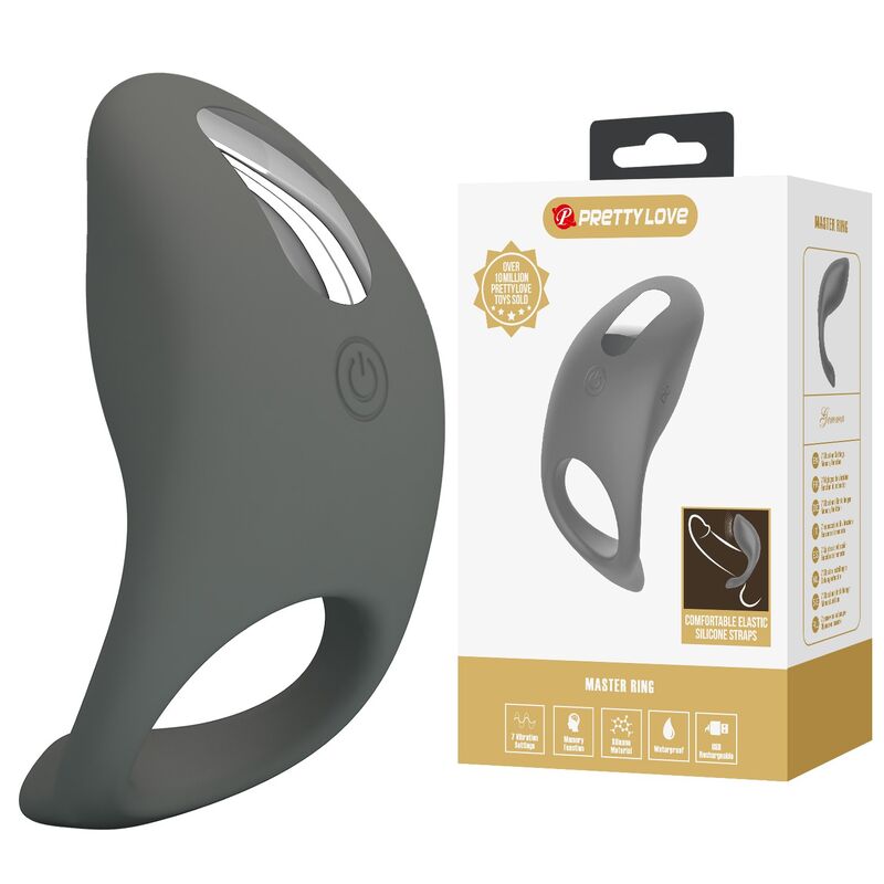 Pretty Love-Anello vibrante ricaricabile in silicone morbido 8 Pretty Love-Anello vibrante ricaricabile in silicone morbido · Anelli & Guaine per pene (imaginea 8)