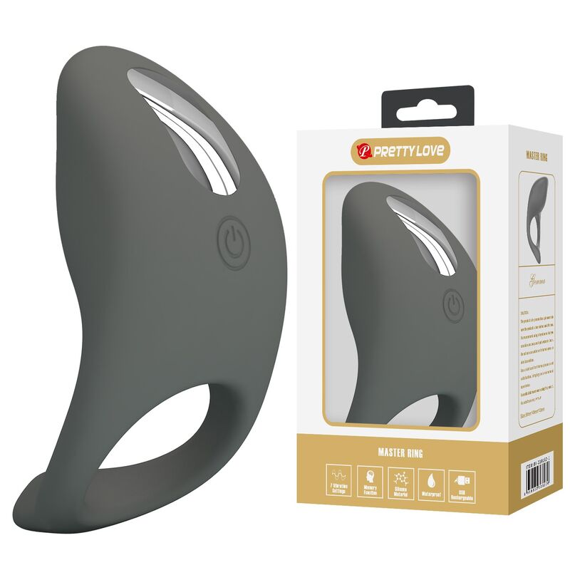 Pretty Love-Anello vibrante ricaricabile in silicone morbido 3 Pretty Love-Anello vibrante ricaricabile in silicone morbido · Anelli & Guaine per pene (imaginea 3)