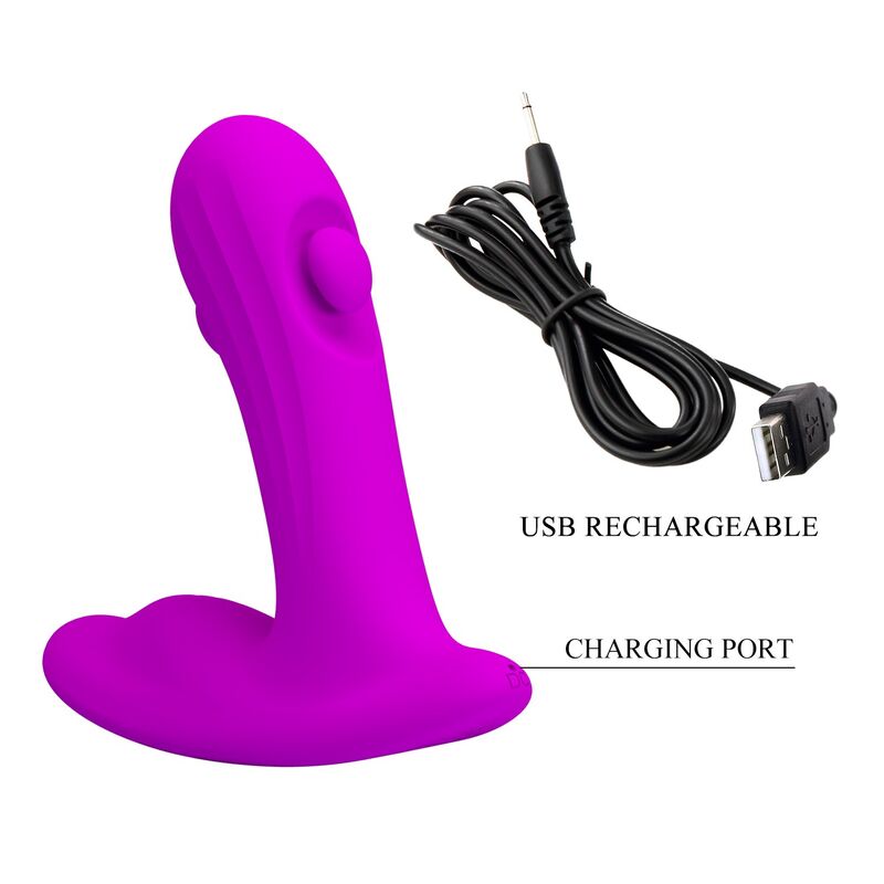 Pretty Love-Bauer Massager Prostata Ricaricabile Viola · Vibratori (immagine 3)