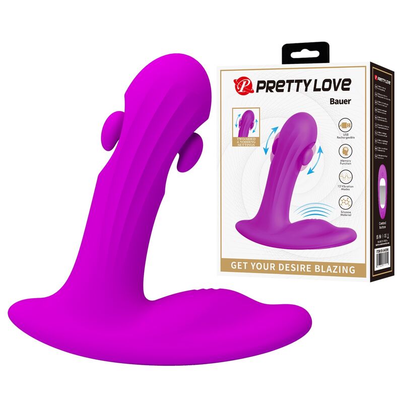 Pretty Love-Bauer Massager Prostata Ricaricabile Viola