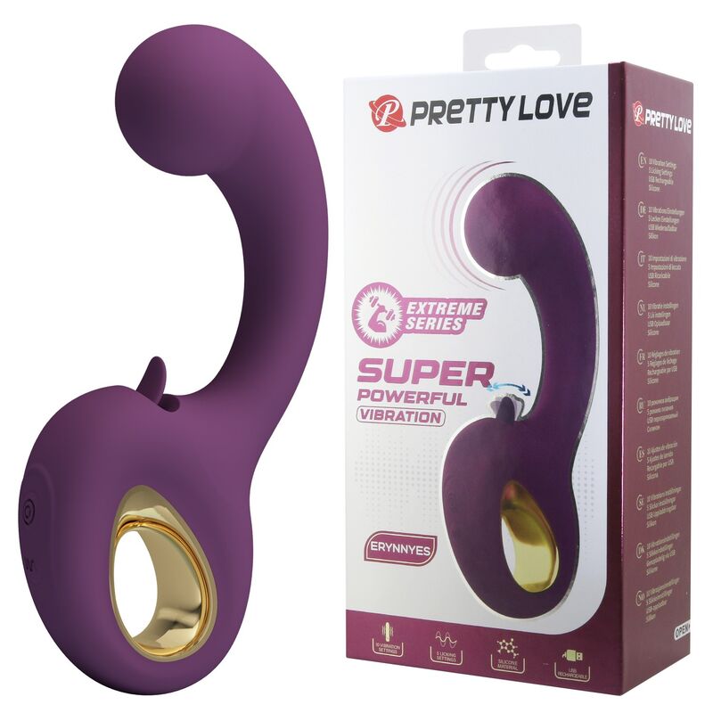 Pretty Love-Brynnlee Vibratore con stimolatore orale Viola · Vibratori