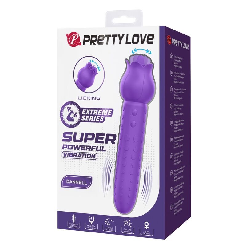 Pretty Love-Dannell Stimolatore Clitoride con Lingua Viola · Vibratori (immagine 5)
