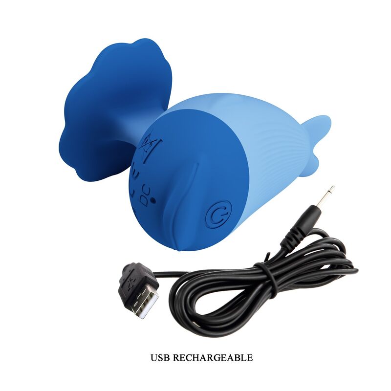 Pretty Love-Dolphin Mini Vibratore Ricaricabile Blu · Vibratori (immagine 9)