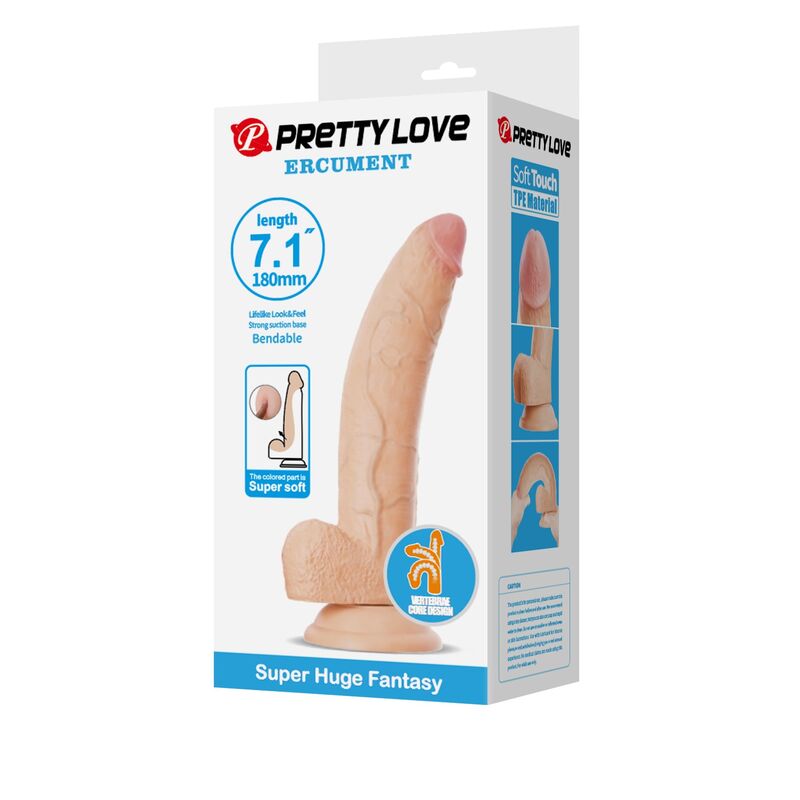 Pretty Love-Ellcument Dildo Realista Flessibile 18 cm · Dildo & Stimolatori (imaginea 3)
