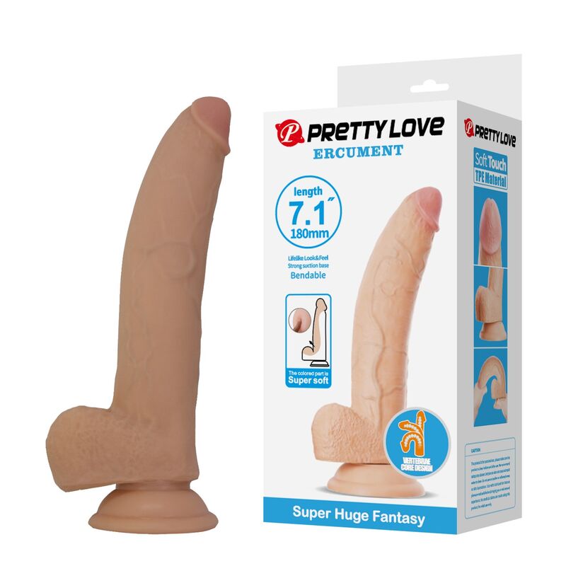 Pretty Love-Ellcument Dildo Realista Flessibile 18 cm · Dildo & Stimolatori