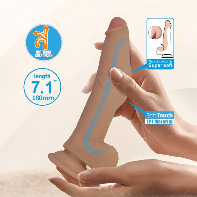 Pretty Love-Ellcument Dildo Realista Flessibile 18 cm · Dildo & Stimolatori (imaginea 7)