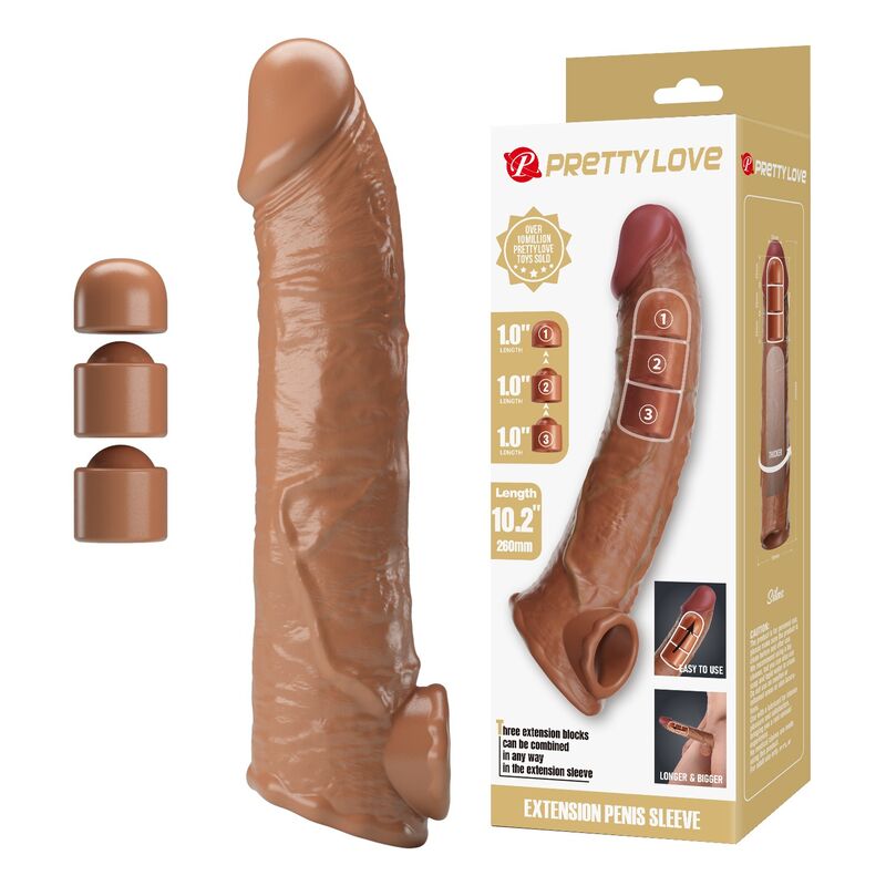 Pretty Love-Guaina Estensione regolabile 26 cm Naturale