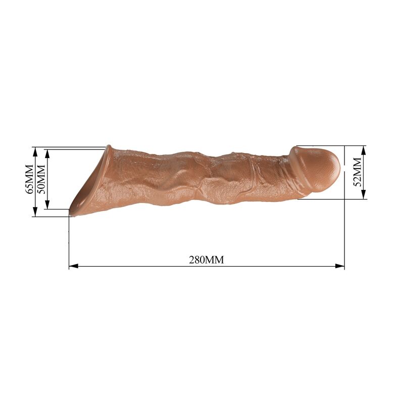 Pretty Love-Guaina Estensione regolabile 28 cm Marrone 9 Pretty Love-Guaina Estensione regolabile 28 cm Marrone · Anelli & Guaine per pene (imaginea 9)