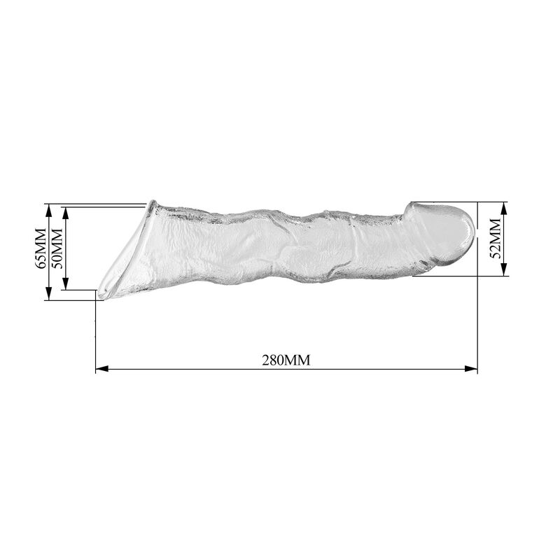 Pretty Love-Guaina Estensione regolabile 28 cm Trasparente · Anelli & Guaine per pene (imaginea 7)