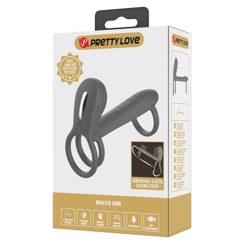 Pretty Love-Guaina Pene con Doppia Stimolazione ed Effetto Orale · Anelli & Guaine per pene (imaginea 7)