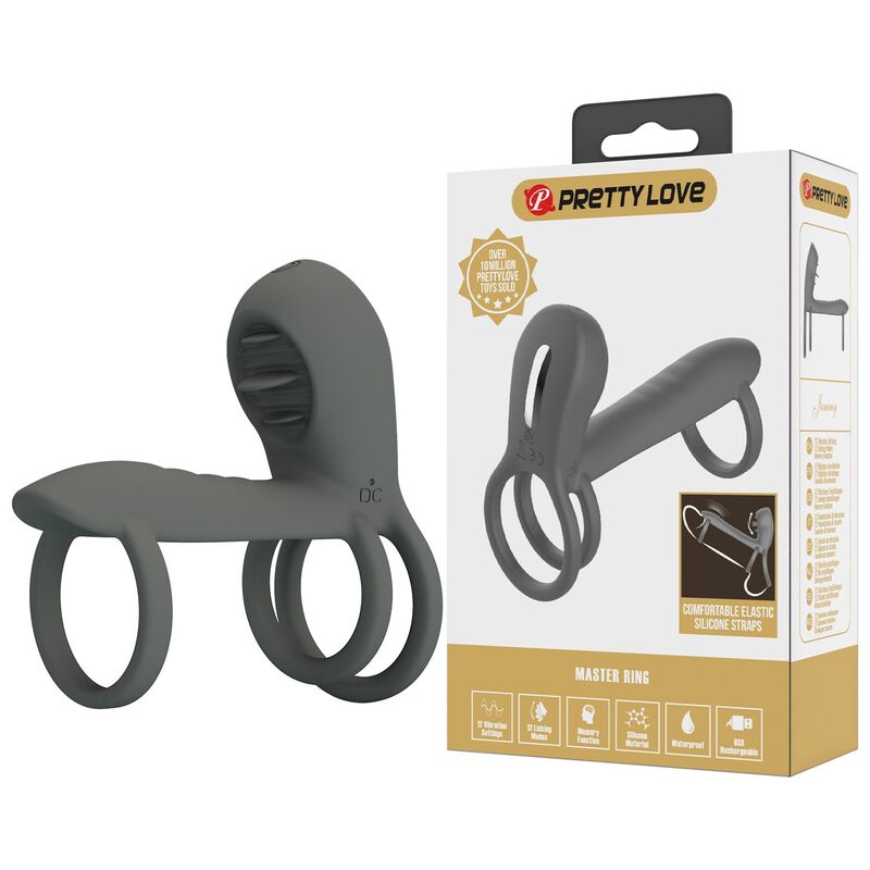 Pretty Love-Guaina Pene con Doppia Stimolazione ed Effetto Orale · Anelli & Guaine per pene (imaginea 2)