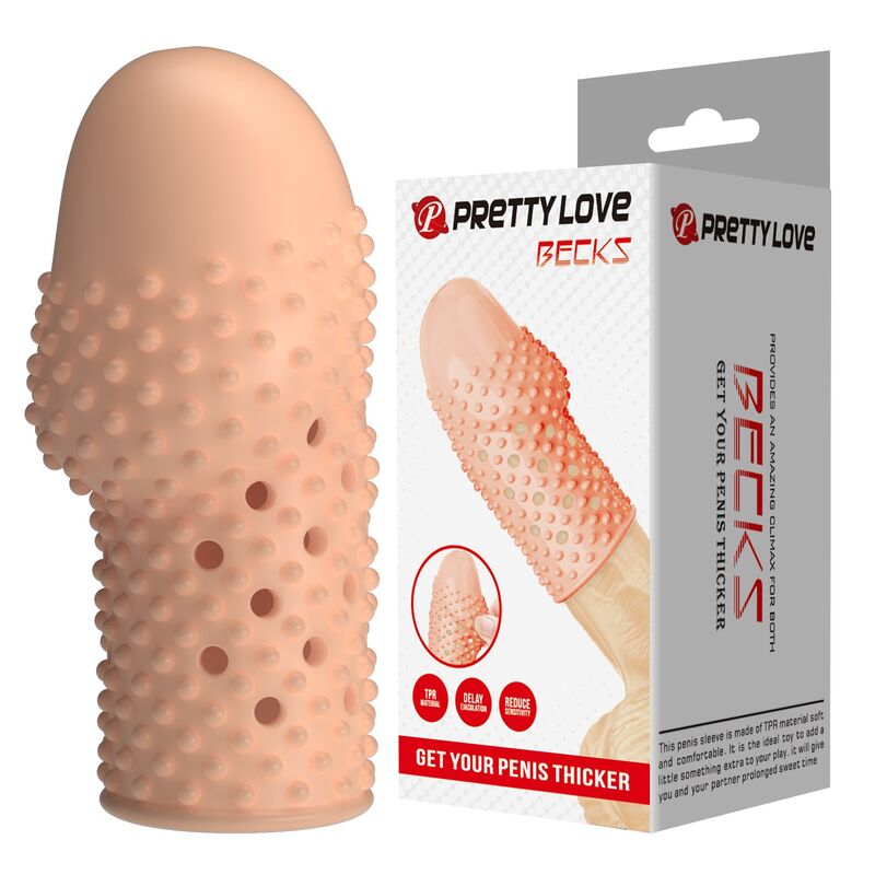 Pretty Love-Geek's Guaina Textured per il pene naturale