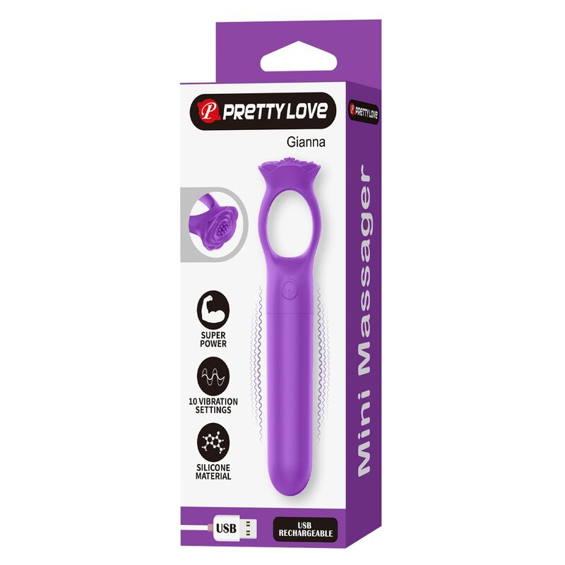 Pretty Love-Giana Mini vibratore ricaricabile Viola 5 Pretty Love-Giana Mini vibratore ricaricabile Viola · Vibratori (imaginea 5)