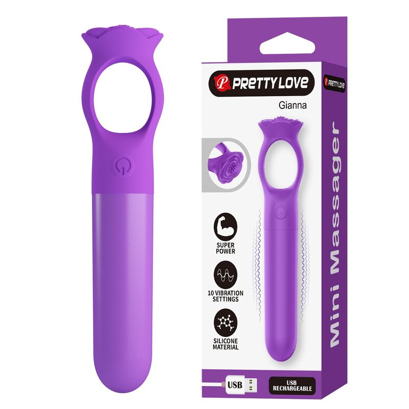 Pretty Love-Giana Mini vibratore ricaricabile Viola