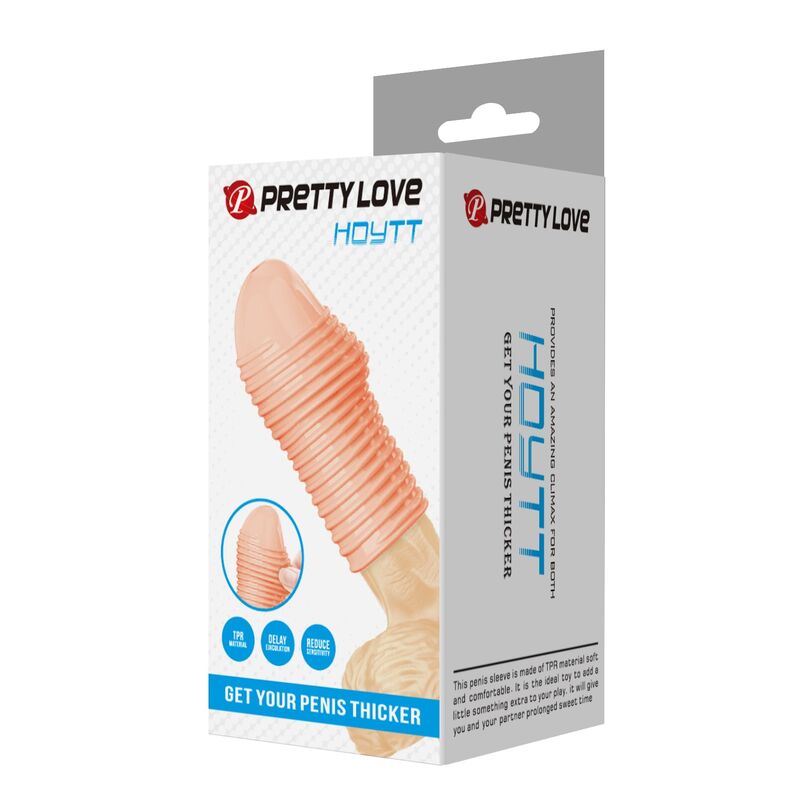 Pretty Love-Hottt Guaina Textured per il pene naturale 3 Pretty Love-Hottt Guaina Textured per il pene naturale · Anelli & Guaine per pene (imaginea 3)