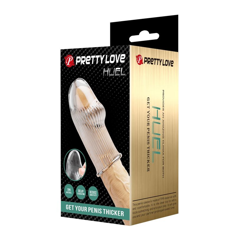 Pretty Love-Huel Guaina per pene Trasparente · Anelli & Guaine per pene (immagine 5)