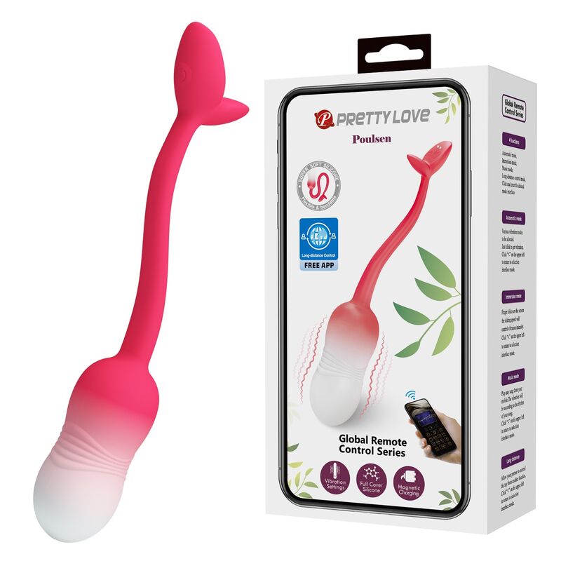 Pretty Love-Pulsen Uovo Vibratore con Applicazione 12 Funzioni Rosa