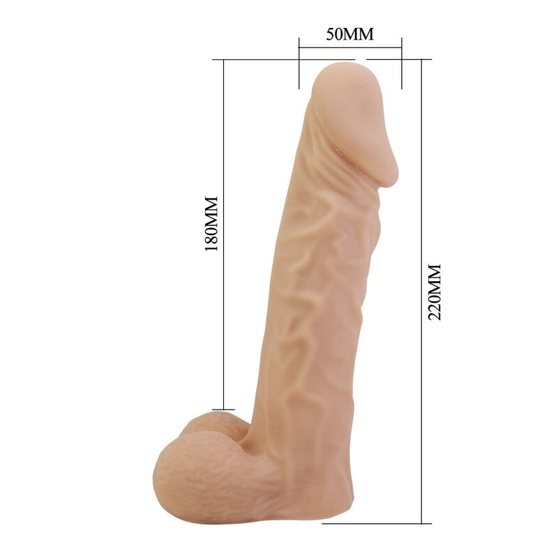Pretty Love-Jolyon Strap-on con Dildo Flessibile 22 cm Natural · Dildo & Stimolatori (imaginea 6)
